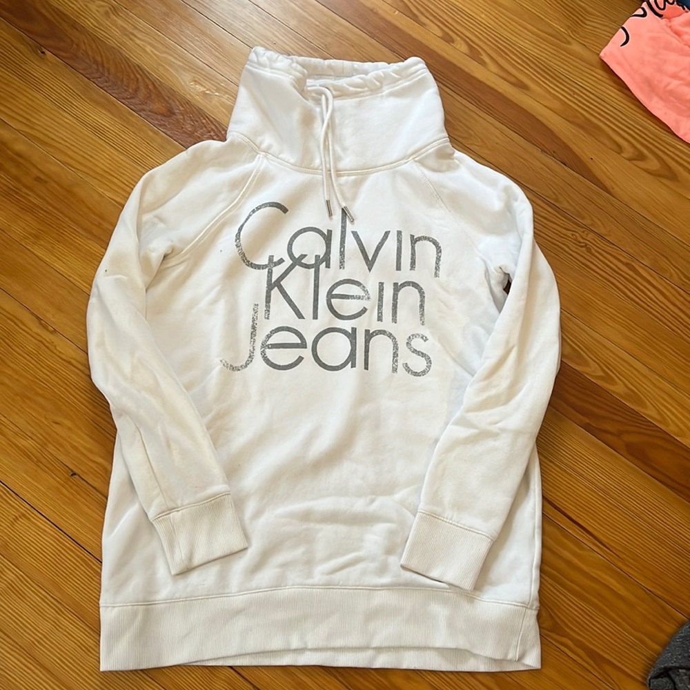 Calvin Klein hoodless turtleneck sweatshirt